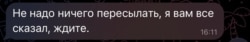 Фрагмент переписки с командиром пропавшего 6 августа срочника