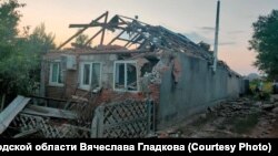 Дом в селе Новая Таволжанка Белгородской области, разрушенный при обстреле 15 июля 2024 года.