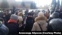 Протест в Новосибирске 26 февраля