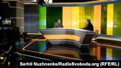 Головнокомандувач ЗСУ Валерій Залужний у студії Радіо Свобода під час Суботнього інтерв'ю