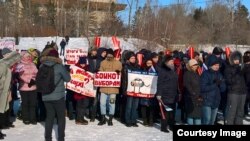 Акция в Хабаровске. Фото – группа ВКонтакте "28.01: Хабаровск выбирает забастовку"