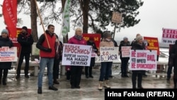 Митинг в защиту Шиеса в городе Вельске Архангельской области