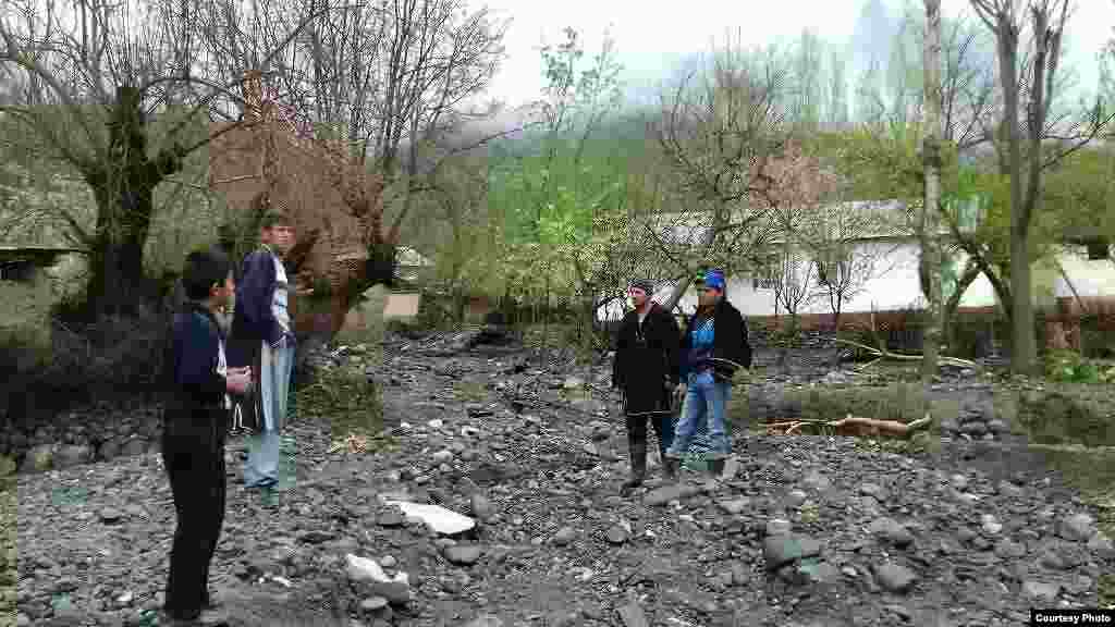 Tajikistan, Kulob region, flood in Porvor village, Shamsiddin Shohin district,21April2017