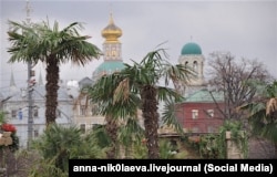 Пальмы на площади перед Большим театром