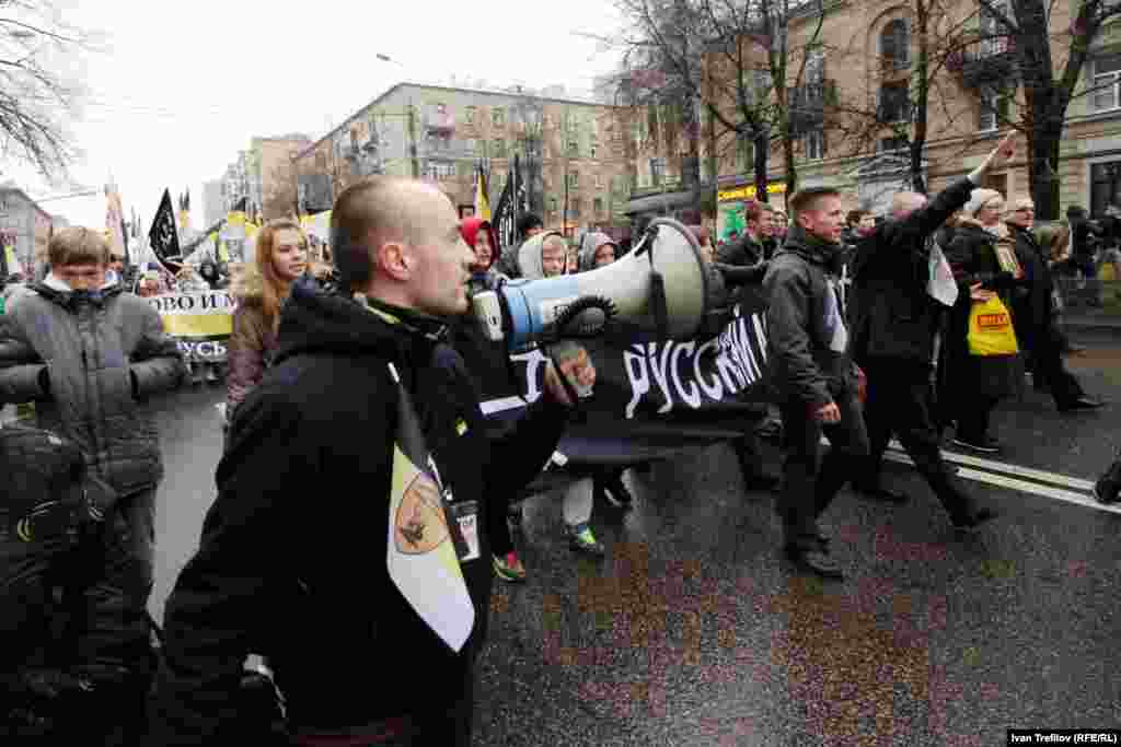 "Русский марш" на северо-западе Москвы