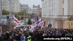 Процессия в центре Минска 10 октября