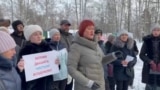 Митинг в Иркутске против строительства церкви в сквере, 29 декабря 2024 года.