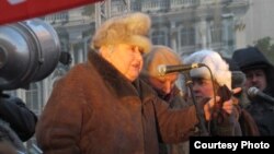 Марина Салье, 4 февраля 2012 года (митинг "За честные выборы" в Петербурге)