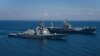 Есмінець з керованими ракетами типу Arleigh Burke ВМС США USS Porter та корабель управління класу Blue Ridge USS Mount Whitney в Чорному морі під час американо-українських морських навчань Sea Breeze-2018, ілюстраційне фото