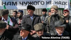 На митинге в Ингушетии